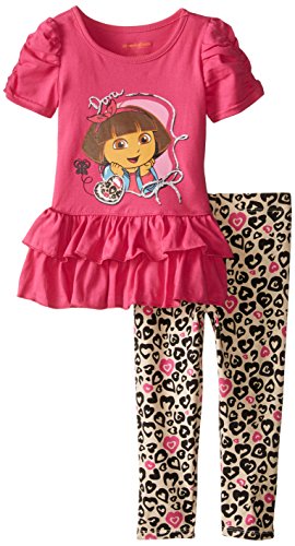 Dora Girls' 2pc T-Shirt and Legging Set