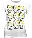 Marilyn Monroe Warhol Tiles White Juniors/Ladies T-shirt Tee
