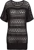 FULL TILT Open Weave Womens Tunic Sweater
