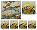 NFL Football Green Bay Packers Set of 6 Holiday Christmas Tree Ornaments Featuring Packers Team Helmet Ornaments Ranging from 1.5