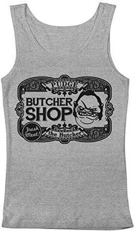 DOTA Parody Pudge Men's Tank Top Gray Large
