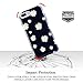 Dimaka Case for iPhone 7 Plus and iPhone 8 Plus, Cute Daisy Flower Vintage Black Pattern Protective Bumper,2 Layer Parts Hybrid 360 Full Cover for iPhone 7 Plus and iPhone 8 Plus