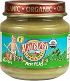 Earth's Best 1st Peas, 2.5 Ounce Jars (Pack of 24)