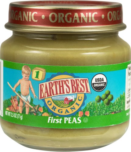 Earth's Best 1st Peas, 2.5 Ounce Jars (Pack of 24) by Earth's Best
