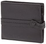 Calvin Klein Jeans Wallet W/Coin CDL105PX600, Portefeuille homme - Noir, Cuir