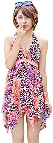 iRachel Womens Skirtini Cover Up Swimdress One-Piece Swimsuit Bathing Suit