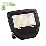 ProGreen LED 投光器 投光機 フラッドライト50w 4000k 電球色 広角 防水 室内 屋外照明作業灯、 駐車場灯、看板灯、防犯灯