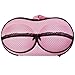 Wrapables Racy Bra Lingerie Travel Case with Inside Pocket, Light Pink