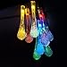 20LED Multi-colored Solar Outdoor Decorative String Lights - Waterproof Patio String Lights - Best Fairy String Lights