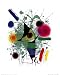 The Singing Fish by Joan Miro. PLAQUE MOUNTED. 12.09 inches width by 15.36 inches height. Highest Quality Art Poster Print