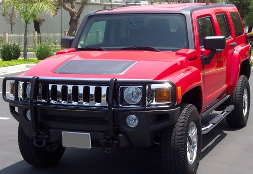 Hummer H3 Grille / Brush Guard Black: 2006, 2007, 2008, 2009, 2010 Hummer H3