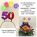 The Big 50 Headband - 50th Birthday Party Gift or Centerpiece Decoration