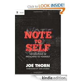 Note to Self: The Discipline of Preaching to Yourself (Re: Lit Books)