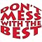 Don't Mess/Best Cheer Cheek Decal 100-pk. - Red