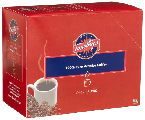 Timothy's World Coffee French Vanilla Pods, 25 Count, Boxes (Pack of 2)