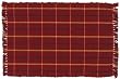 Durable Hand Woven 100% Cotton Plaid Placemat 12x18 Inches Set of Six