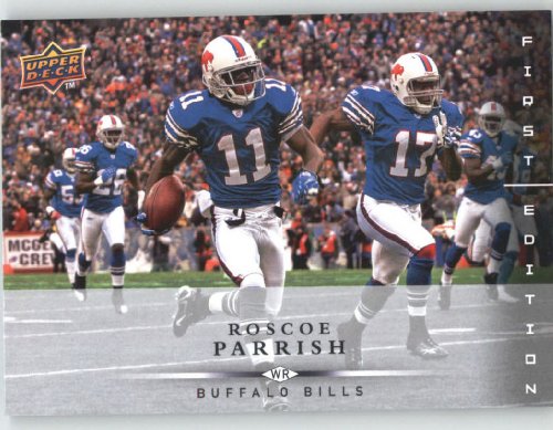 Roscoe Parrish / Buffalo Bills / 2008 Upper Deck First Edition Football Card # 18 / NFL Football Trading Card in Screwdown!