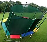 SportsTramp 9x14 FT Rectagon Trampoline with Safety Cage