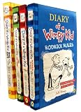 Diary of A Wimpy Kid Collection 4 Books Set Jeff Kinney (The Last Straw, Rodrick Rules, Dog Days, Diary of A Wimpy Kid)