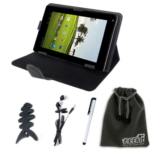 EEEKit for Genuine Nextbook Premium 7/7SE Tablet Accessory Bundle, Universal Stand Case for 7 inch Tablet   Slim Stylus Pen   Universal Earphone   Fishbone Headset Wrap   EEEKit Protective Storage Pouch Picture