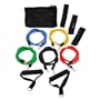 11 PC Latex Resistance Bands Exercise Set for Yoga ABS P90X Workout Fitness