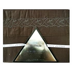Egyptian Cotton Deep Pocket Queen Sheet Set (4 Pieces) - Brown Color Queen Sheet Set - 400 Thread Count