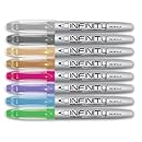 Write Dudes Infinity Metallic Permanent Markers, 8-Count, Assorted Colors (CYB80)