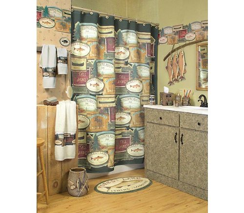 Blonder Home Accents Expressions Rather Be Fishing Bath Towel