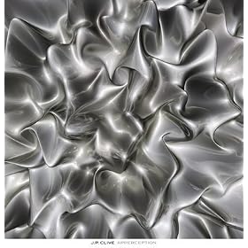 Affiche comme un Bloc d'Art 'Apperception' par J.P. Clive - Taille du produit fini 63 cm L x 63 cm H x 2.5 cm D