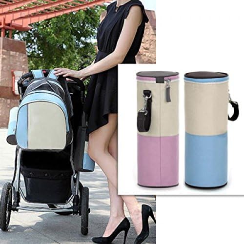 Travel Portable Baby Kid Feeding Milk Bottle Warmer Storage Holder Carrier Bag: Blue Color