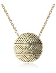 House of Harlow 1960 Tholos Mosaic Gold Necklace, 18"