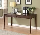 Home Office Writing Desk in Medium Brown Finish