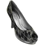 Madden Girl by Steve Madden Argyle Peep Toe Pumps