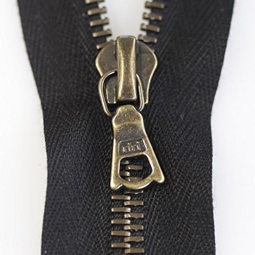 RIRI Zipper M4 Two Way - Antique Brass Teeth (3-35" Closed Center Open, 2226 Dark Brown Tone)