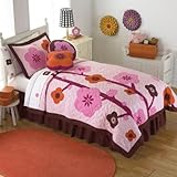 IMAGE OF Flowers for Hanna Twin Quilt with Sham