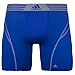 adidas Men's Climalite Flex Boxer Brief Underwear, Bold Blue/Tech Grey, Large