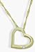 Ladies 18 Karat Yellow Gold Floating Heart Diamond Pendant