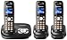 Panasonic KXTG8023 Colour DECT Trio Digital Cordless Telephone with Answer Machine - Black
