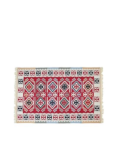 Tapis a Porter Tappeto Doubleface Sultan Rosso/Avorio/Multicolore 100 x 200 cm