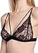 Wink Gal Women's Sexy Deep V Full Lace Thin Band Bralette