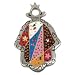 Aluminium Hand Painted Hamsa HSM-1 CAT# HSM - 1