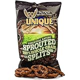 Unique Sprouted 100% Whole Grain Pretzel Splits (Pack of Four - 8 Oz. Bags)