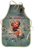 Defense Patriotic Apron w/WWII image USA Made by FlagClothes
