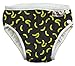 ImseVimse Eco Friendly Reusable Swim Diaper Made of Organic Cloth Sized for Infant to Toddler Boys (Black Banana, SL 3-4T (28-37 lbs))