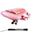 Coby TF-DVD1023 10.2-Inch Widescreen TFT Portable DVD/CD/MP3 Player Rare Unique Kroo Cover Cube Case Carrying Sleeve Nylon Briefcase PINK + includes a 4-Inch Determination Hand Strap