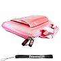 Sony DVP-FX730 7-Inch Portable DVD Player Rare Unique Kroo Cover Cube Case Carrying Sleeve Nylon Briefcase PINK + includes a 4-Inch Determination Hand Strap