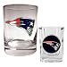 New England Patriots 2 Piece Rocks and Shot Glass Set