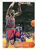 Theo Ratliff Autographed/Hand Signed Basketball Card (Detroit Pistons) 1996 Topps #78
