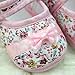 Cute Baby Girl Newborn Toddler Infant Prewalker Cotton Bowknot Crib Shoes (0-9 Month Pink)