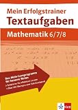 Mein Erfolgstrainer - Textaufgaben Mathematik 6.-8 - Klasse - Hans Bergmann, Karola Bergmann, Uwe Bergmann